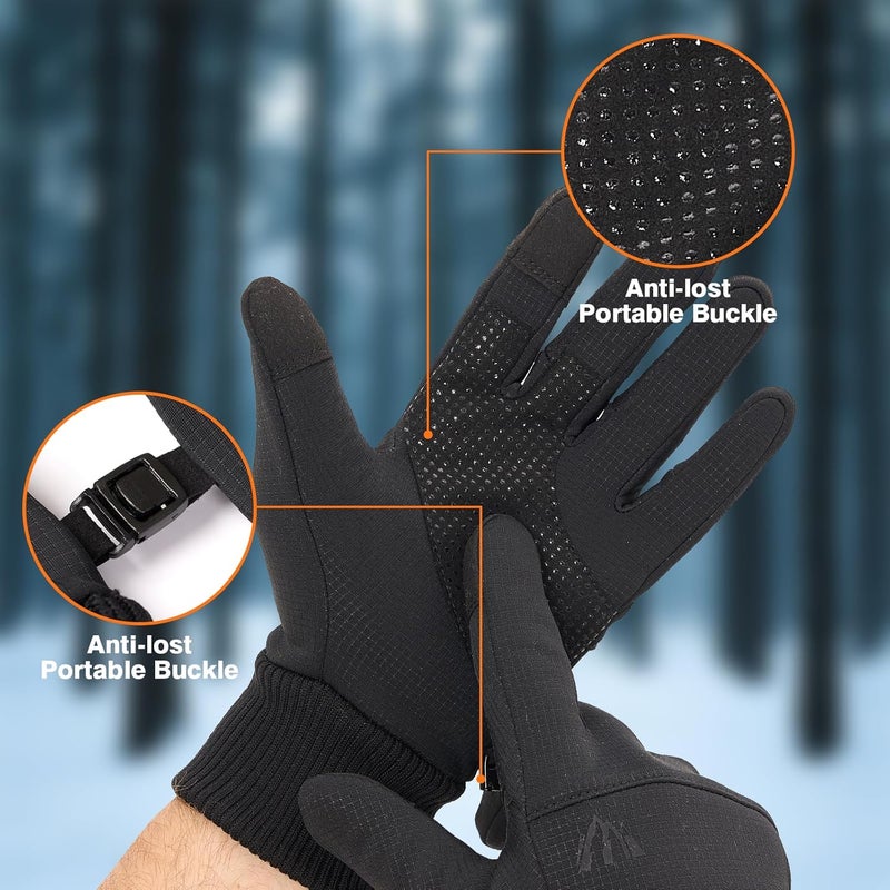 Moon Kitty Mens Lightweight Running Gloves Winter Waterproof Cold Weather - Image 5